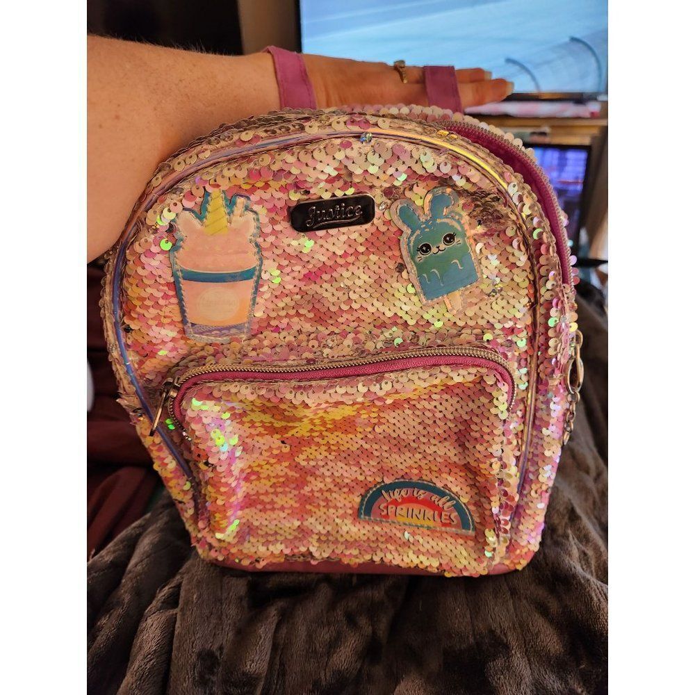 Pink Justice backpack  - Picture 10 of 10
